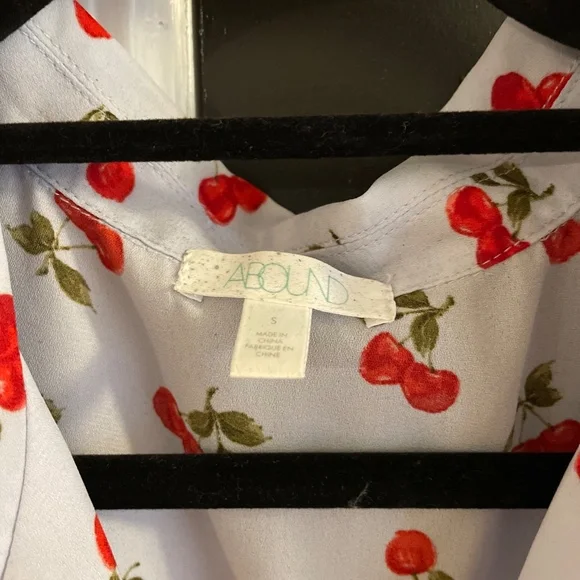 ABOUND Blouse - Cherry Print - Picture 2 of 2